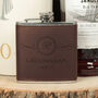 Personalised Initial Groomsman Two Tone Hip Flask, thumbnail 4 of 5