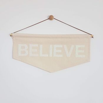 Believe Fabric Banner, 4 of 5