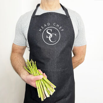 Monogram Chef Apron: Personalised Thoughtful Gift, 5 of 12