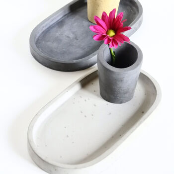 Sustainable Concrete Shapes Dish Trinket Tray, 2 of 12
