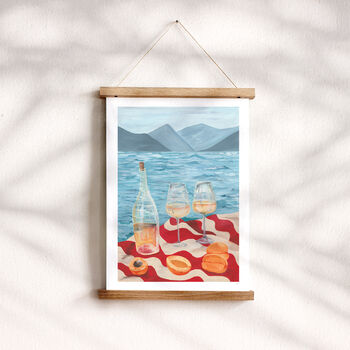 Sea And Wine Still Life Print, 5 of 10