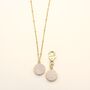 Druzy Matching Owner Necklace And Pet Collar Charm Set, thumbnail 1 of 8