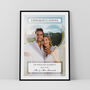 Congratulations Couples Photo Print Personalised Engagement Gift, thumbnail 3 of 5