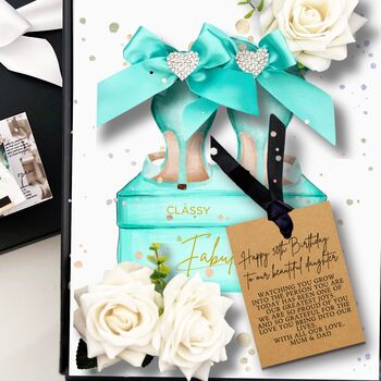 Blue Heels Luxury Scented Birthday Card, 10 of 12