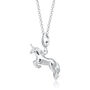 Sterling Silver Unicorn Charm Necklace, thumbnail 2 of 6