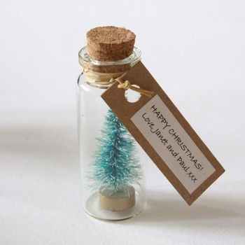Tiny Christmas Tree Keepsake With Personalised Message, 3 of 5