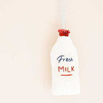 Milk Bottle Sequin Hanging Decoration, 2 of 4