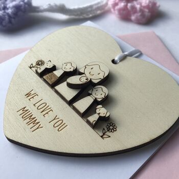 Personalised Mother's Day Card With Keepsake Heart, 3 of 5