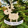 Personalised Sister Reindeer Christmas Tree Decoration, thumbnail 3 of 3