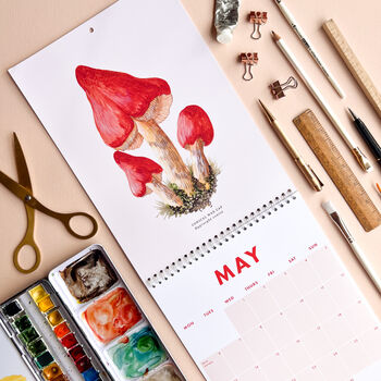 British Mushrooms 2024 Month To A Page Wall Calendar, 5 of 11