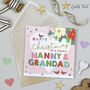 Celebration Christmas Nanny And Grandad Card, thumbnail 1 of 3