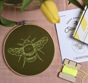 Bumble Bee Embroidery Kit, 3 of 4