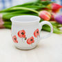 Handmade Poppy Tea Cup, thumbnail 1 of 3
