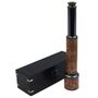 Custom 16 Inch Gunmetal And Dark Leather Telescope, thumbnail 5 of 9