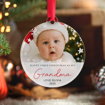 Baby's First Christmas Photo Ornament Grandma, 7 of 8