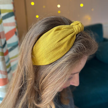 Mustard Knot Headband Hair Accessory, 7 of 7