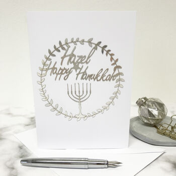 Personalised Hanukkah Card, 3 of 9