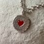 Jammie Dodger Charm Sterling Silver Necklace, thumbnail 2 of 4