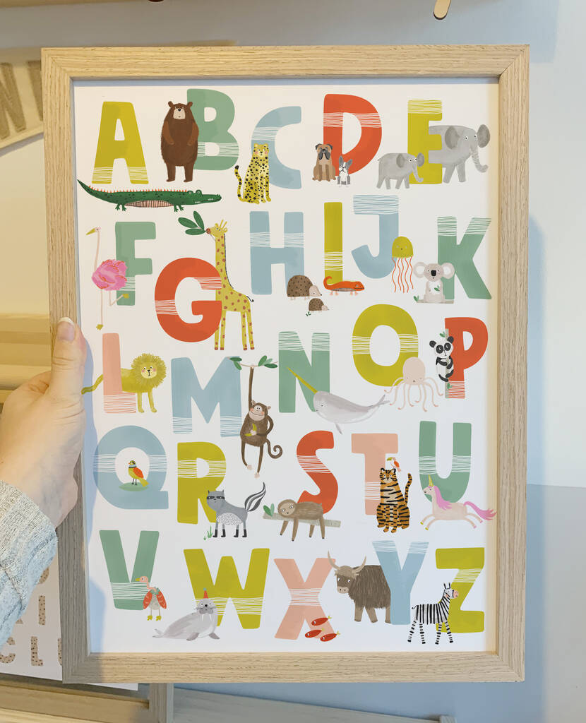 Animal Alphabet Children's Print, 1 of 10