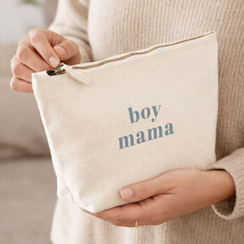 Personalised Makeup Travel Bag Gift For New Mum Girl Mama Boy Mama, 9 of 12