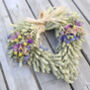 Colourful Wildflower Dried Flower Heart Wreath, thumbnail 2 of 12