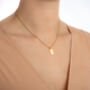 18ct Gold Plated Vermeil Dog Tag Pendant Necklace, thumbnail 2 of 5