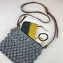 Fair Trade Crochet Boho Bobble Cross Body Handbag, thumbnail 10 of 12