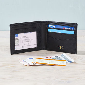 Mens Leather ID Wallet, 2 of 8