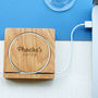 Personalised Chunky Solid Oak Desk Tidy Coaster, thumbnail 1 of 7