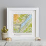Personalised Square Map Print Gift, thumbnail 1 of 9