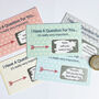 I Have A Question Personalised Scratchcard, thumbnail 3 of 6