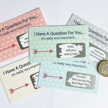 I Have A Question Personalised Scratchcard, 3 of 6