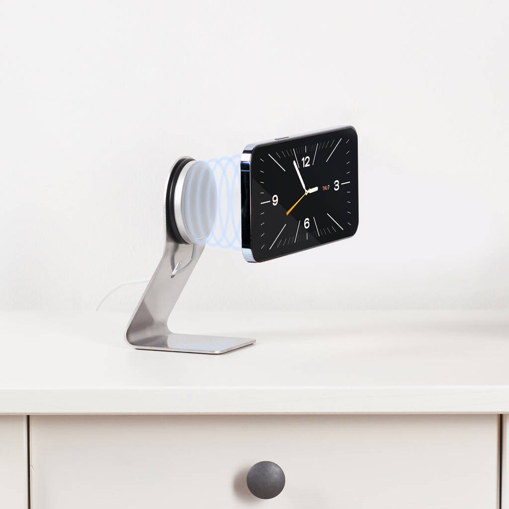 Nightstand Magsafe iPhone Dock | Stainless Steel By Oakdene Designs