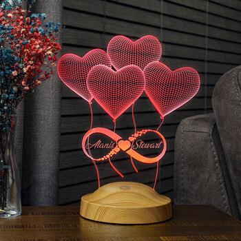 Personalised Desk Lamp, Anniversary Gift, 2 of 9
