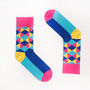 Geometric Cotton Socks Inspired By David Hockney, thumbnail 6 of 7