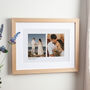 Double Photo Cotton Anniversary Print, thumbnail 1 of 3