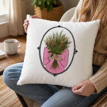 Personalised Birth Flower Cushion Gift, 3 of 12
