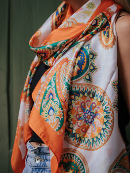 Amber Paisley Scarf, 3 of 4