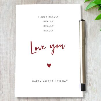 Valentines Card Really Really Love You, 8 of 8