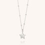 Star Charm Necklace Sterling Silver, thumbnail 3 of 6