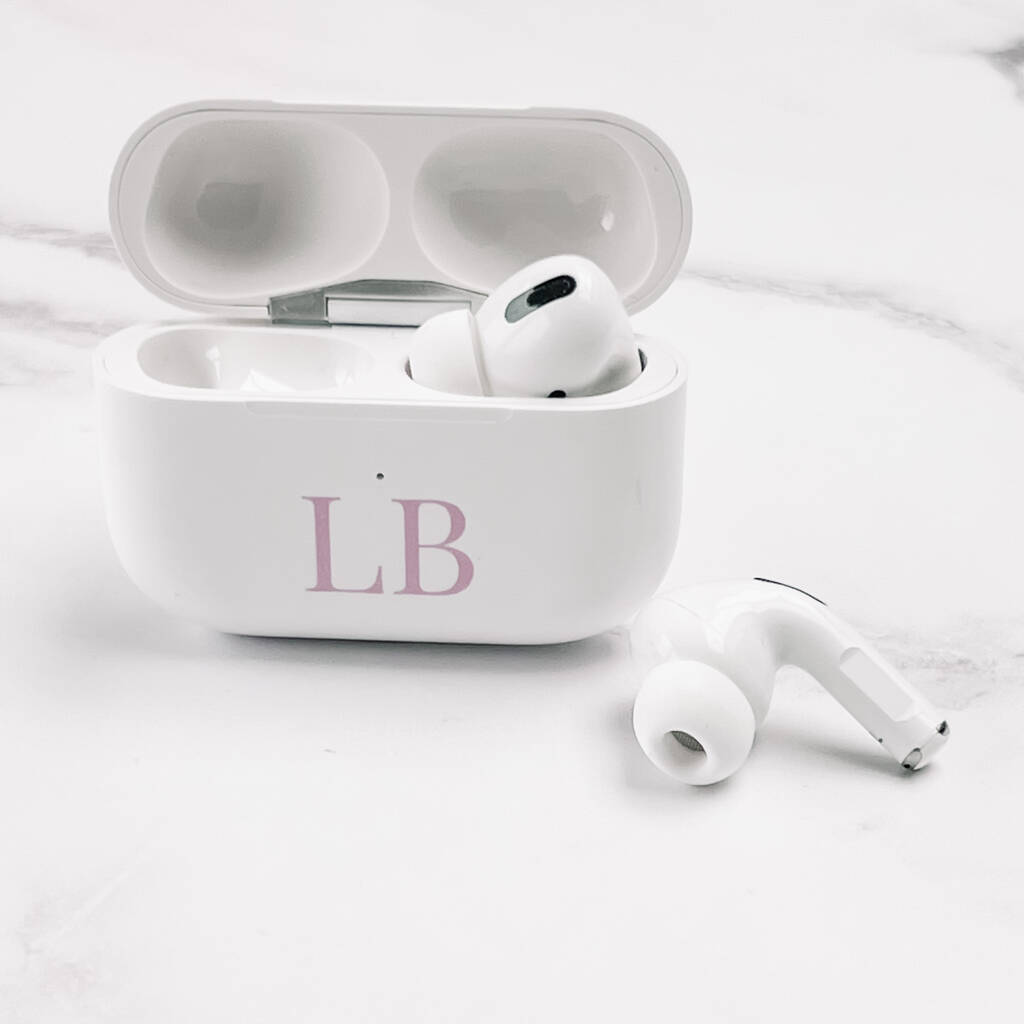 Personalised Monogram Pro Earbuds By Koko Blossom