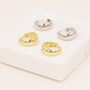 Sterling Silver Mini Chunky Hoop Earrings, thumbnail 4 of 11