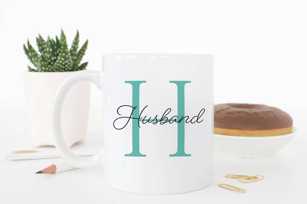 Personalised Initial Names Husband Mug By Chips Sprinkles Notonthehighstreet Com