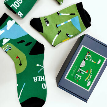 Personalised Men's Golf Socks In A Box, 3 of 11