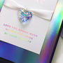 Charged Rainbow Swarovski Crystal Birthday Card, thumbnail 7 of 7