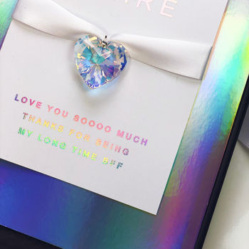 Charged Rainbow Swarovski Crystal Birthday Card, 7 of 7