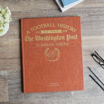 Clemson Tigers College Football Personalised Gift Newspaper History Book, 5 of 11