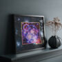 Surreal Trippy Outerspace Retro Square Art Print, thumbnail 4 of 6