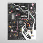Tokyo Illustrated City Map Art Print, thumbnail 4 of 5