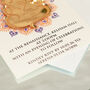 Ganesh Indian Mandala Wedding Invitation Magnets, thumbnail 6 of 9